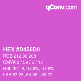 Color code: HEX #D456D0 | qconv.com