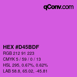 Color code: HEX #D45BDF | qconv.com