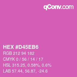 Color code: HEX #D45EB6 | qconv.com