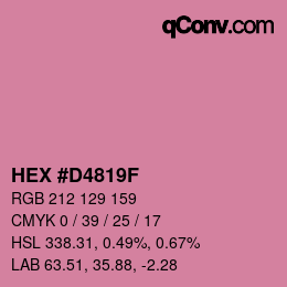 Color code: HEX #D4819F | qconv.com