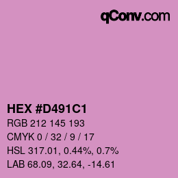 Color code: HEX #D491C1 | qconv.com