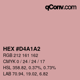 Color code: HEX #D4A1A2 | qconv.com