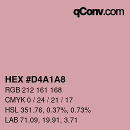 Color code: HEX #D4A1A8 | qconv.com