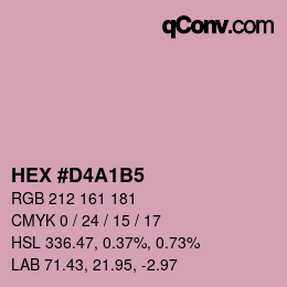Color code: HEX #D4A1B5 | qconv.com