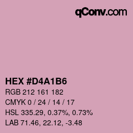 Color code: HEX #D4A1B6 | qconv.com