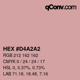 Color code: HEX #D4A2A2 | qconv.com