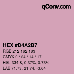 Color code: HEX #D4A2B7 | qconv.com