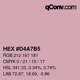 Color code: HEX #D4A7B5 | qconv.com