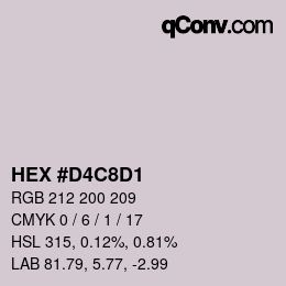 Color code: HEX #D4C8D1 | qconv.com