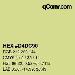 Farbcode: HEX #D4DC90 | qconv.com