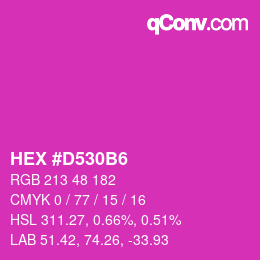 Color code: HEX #D530B6 | qconv.com