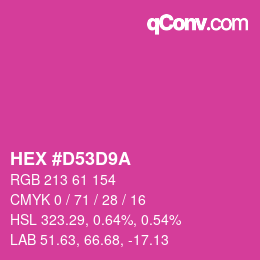 Color code: HEX #D53D9A | qconv.com