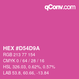 Color code: HEX #D54D9A | qconv.com