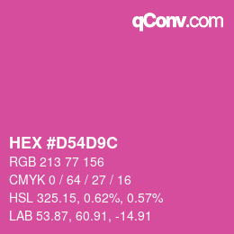 Color code: HEX #D54D9C | qconv.com