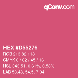 Color code: HEX #D55276 | qconv.com