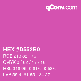 Color code: HEX #D552B0 | qconv.com