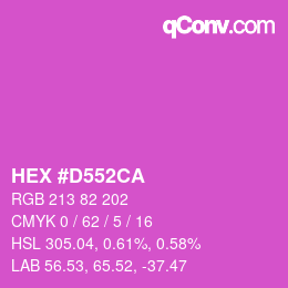 Color code: HEX #D552CA | qconv.com