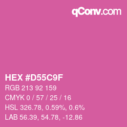 Color code: HEX #D55C9F | qconv.com