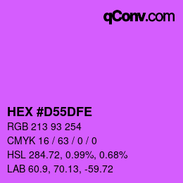 Color code: HEX #D55DFE | qconv.com
