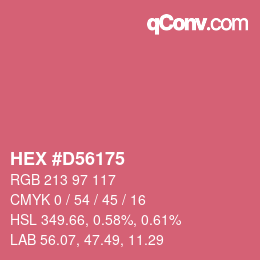 Color code: HEX #D56175 | qconv.com