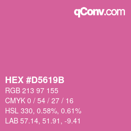 Color code: HEX #D5619B | qconv.com