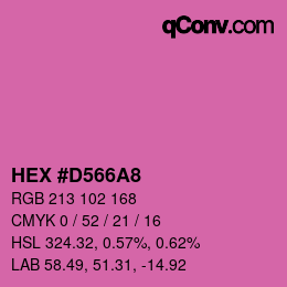 Color code: HEX #D566A8 | qconv.com