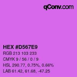 Color code: HEX #D567E9 | qconv.com
