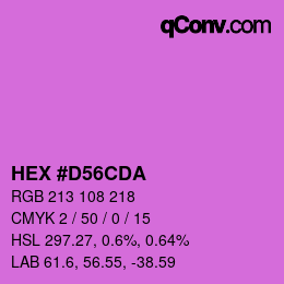 Color code: HEX #D56CDA | qconv.com