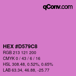 Código de color: HEX #D579C8 | qconv.com
