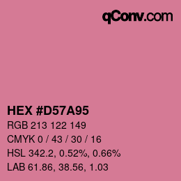 Color code: HEX #D57A95 | qconv.com