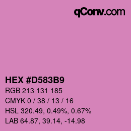 Color code: HEX #D583B9 | qconv.com