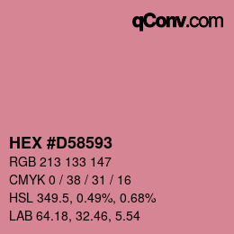 Código de color: HEX #D58593 | qconv.com