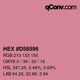 Color code: HEX #D58596 | qconv.com