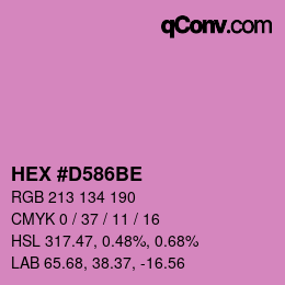 Color code: HEX #D586BE | qconv.com
