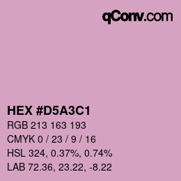 Color code: HEX #D5A3C1 | qconv.com