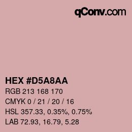 Color code: HEX #D5A8AA | qconv.com