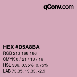 Color code: HEX #D5A8BA | qconv.com