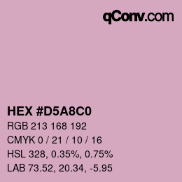 Color code: HEX #D5A8C0 | qconv.com