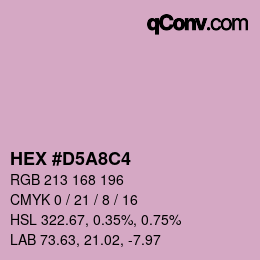 Color code: HEX #D5A8C4 | qconv.com
