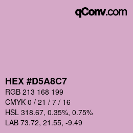Color code: HEX #D5A8C7 | qconv.com