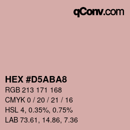 Color code: HEX #D5ABA8 | qconv.com