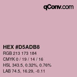 Color code: HEX #D5ADB8 | qconv.com