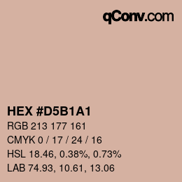 Color code: HEX #D5B1A1 | qconv.com