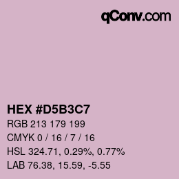 Color code: HEX #D5B3C7 | qconv.com