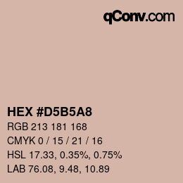 Color code: HEX #D5B5A8 | qconv.com