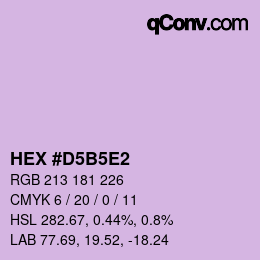 Color code: HEX #D5B5E2 | qconv.com