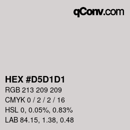 Color code: HEX #D5D1D1 | qconv.com