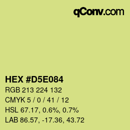 Color code: HEX #D5E084 | qconv.com