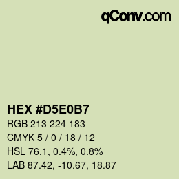 Color code: HEX #D5E0B7 | qconv.com