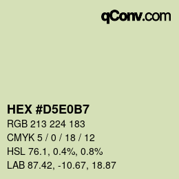 Color code: HEX #D5E0B7 | qconv.com